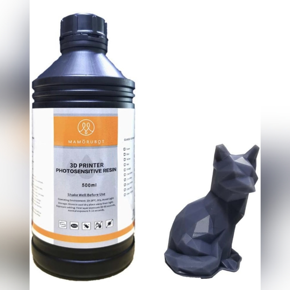 Mamorubot 3D Printer Water Washable Gray Resin 405nm Photopolymer New